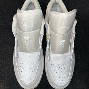 Air Jordan 1 Low White Multi-Color Swoosh Men’s Size 13